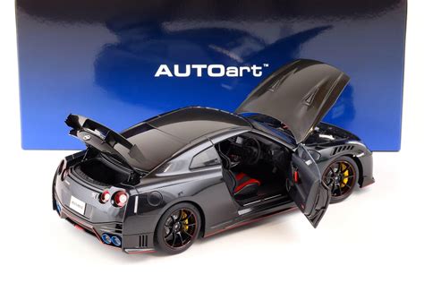 1 18 Autoart Nissan Gt R R35 Nismo Special Edition 2022 Meteor Flake Black Pea Ebay