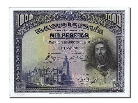 Banknote Spain Pesetas Unc Ebay