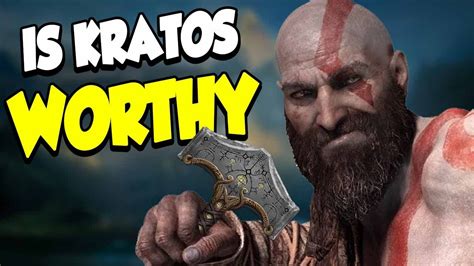 Is Kratos Worthy Enough To Lift Thors Hammer Mjolnir God Of War