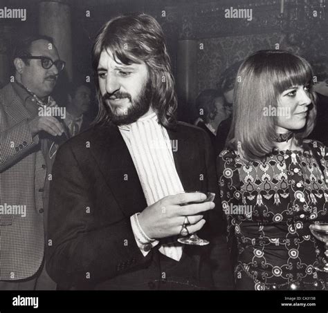 RINGO STARR with wife Maureen Cox in Hollywood in 1960's.Supplied by ...