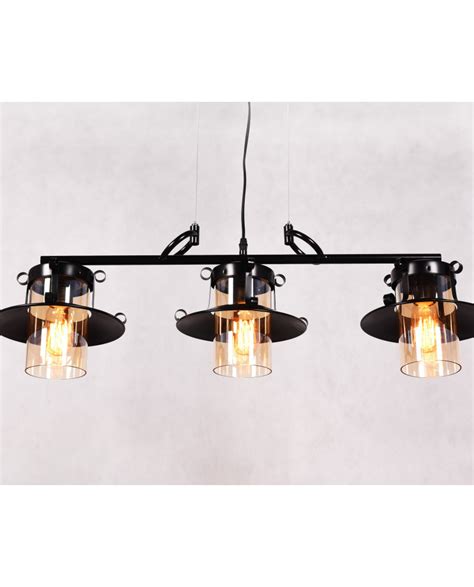 Lampa Wisz Ca Industrialna Loft Czarna Capri Trio Lumina Deco