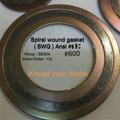 Jual Spiral Wound Gasket Inch Swg Ansi Ss Cs