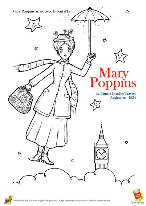 Mary Poppins Coloring Page Dibujos Ilustraciones Dibujos Sencillos