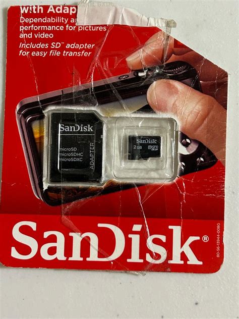 Sandisk Micro SDHC Card 2GB Property Room