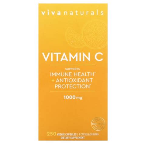 Viva Naturals Vitamin C 1 000 Mg 250 Veggie Capsules 250 Count Pay