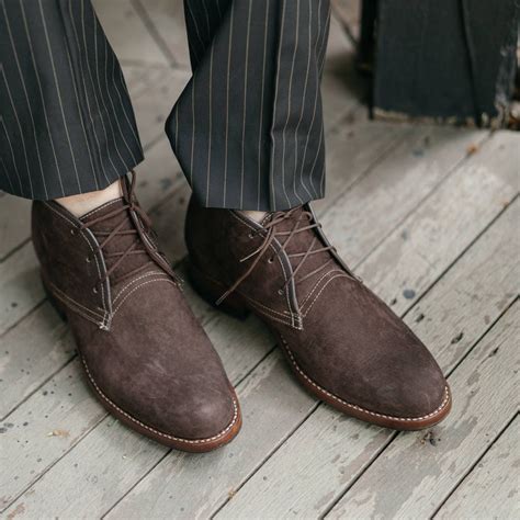 Chukka boots Leather Chukka Suede ankle boots Brown | Etsy