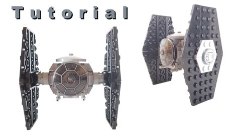 Mini Lego Star Wars Tie Fighter Building Instructions Youtube