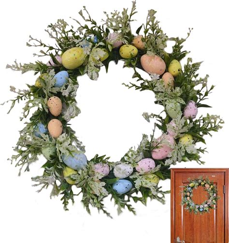 Generic Easter Egg Wreath Decorations Easter Wreath With Colorful Eggs