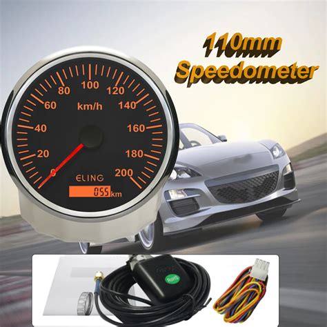 Eling Universal Mm Waterproof Gps Speedometer With Odometer V V