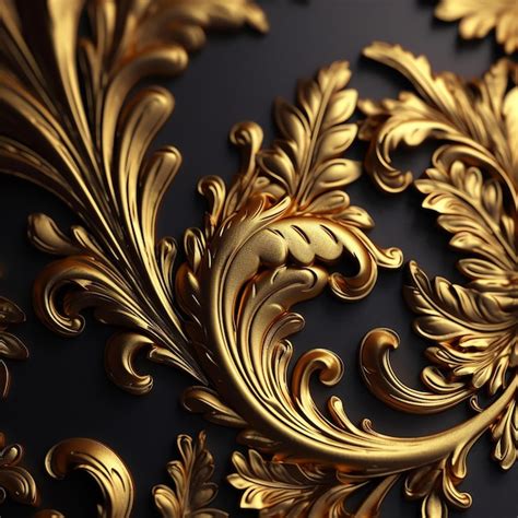 Premium AI Image | Golden abstract background