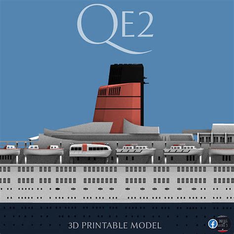 Rms Queen Elizabeth 2 Qe2 Ocean Liner 3d Print Model As Of 2008 3d Model 3d Printable Cgtrader