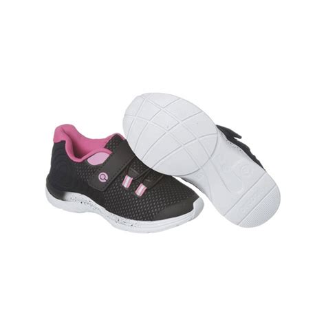 Tênis Infantil Feminino Ortopé Joy Comfy Calce Fácil Candy e Preto