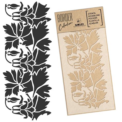 Reusable Plastic Stencils Nakleo Border Collection