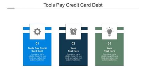 Tools Pay Credit Card Debt Powerpoint Presentation And Slides Slideteam