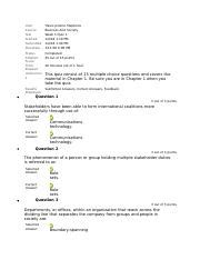 Bus Week Quiz Docx User Course Test Started Submitted Due