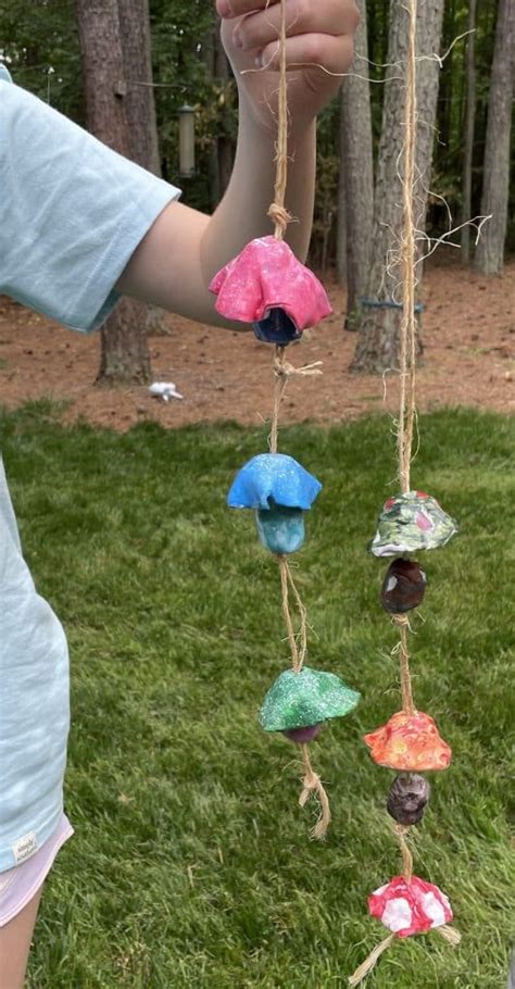 Diy Clay Mushroom Wind Chimes