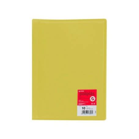 Carpeta Fundas A Pp Flexible Translucido Amarillo