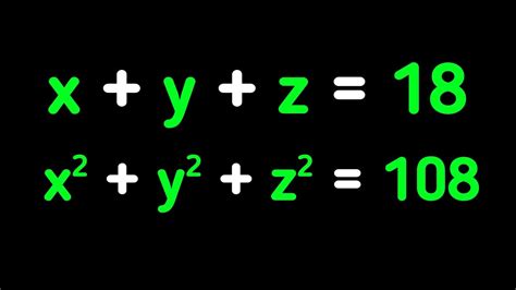 Solving System Of Two Equations Can You Solve It YouTube