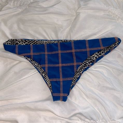 Acacia Swimwear Blue Bikini Bottoms Gem