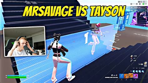 MrSavage VS Tayson 1v1 Build Fight YouTube