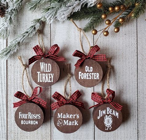 Kentucky Bourbon Barrel Bung Ornaments Whiskey Ts Bourbon Etsy