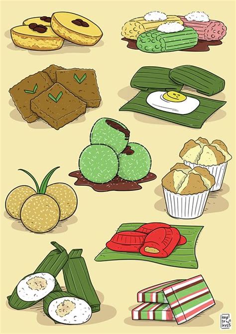 Indonesian Food Clipart Vector Kue Serabi Indonesian Food Illustration