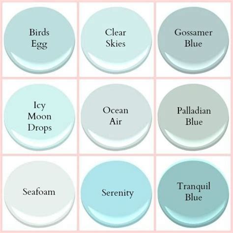 Benjamin Moore Icy Blue 2057 70 Paint Colors For Home Coastal Paint