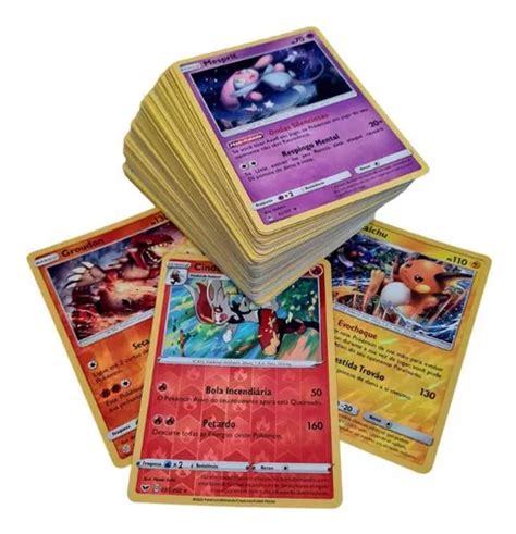 Lote De 100 Cartas Pokémon 1 Ultra Rara Cuotas sin interés