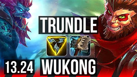 TRUNDLE Vs WUKONG TOP 6 0 2 68 Winrate Dominating Rank 15