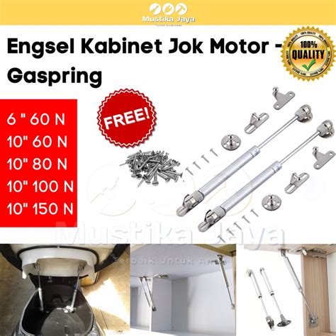 Jual Gas Spring Gaspring Engsel Kabinet Besi Push Hidrolis Pintu