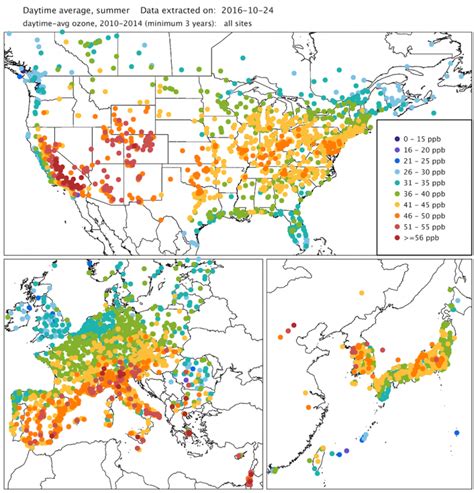 Powerful new dataset reveals patterns of global ozone pollution ...