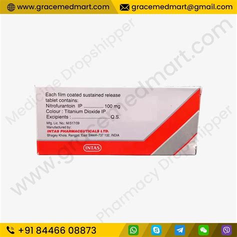 Niftas Nitrofurantoin Tablets At Rs 122stripe Antibiotics Medicines