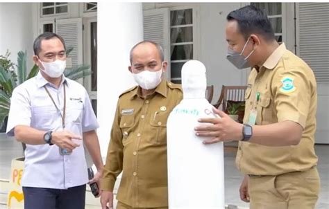 Pemkot Pangkalpinang Kembali Terima Bantuan Tabung Oksigen Dari Pt