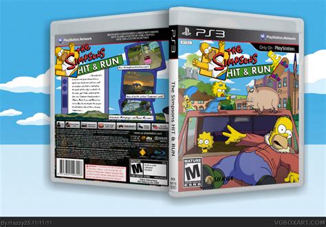 The Simpsons Hit Run PlayStation 3 Box Art Cover By Hazzy25