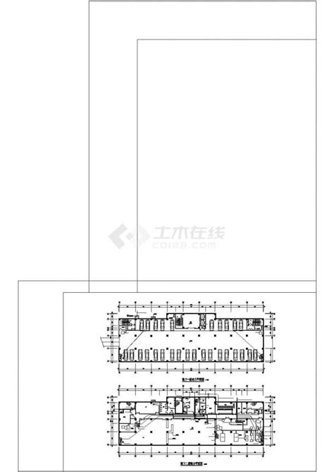 办公楼设计某市空港办公楼平面图cad办公建筑土木在线