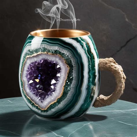 Mineral Crystal Coffee Mugs Sip Your Morning Brew In Sparkling Style