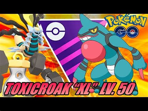 El T Xico Toxicroak Shiny Xl Nivel En Master League Go Battle