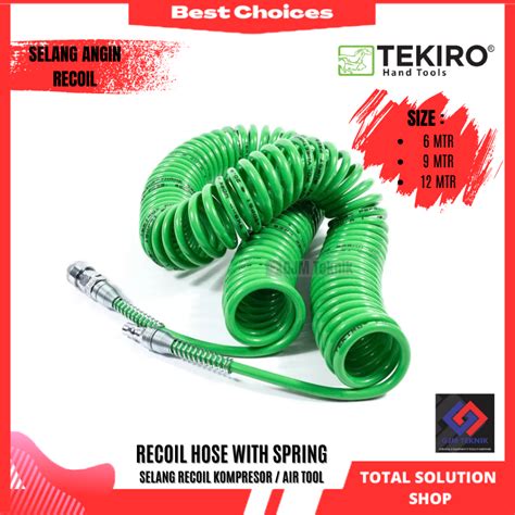 Jual Selang Kompresor Tekiro 6 Meter Selang Recoil Tekiro 6 Meter