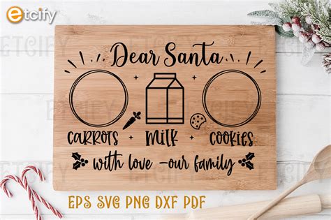 Christmas Santa Tray Svg Graphic By Etcify Creative Fabrica