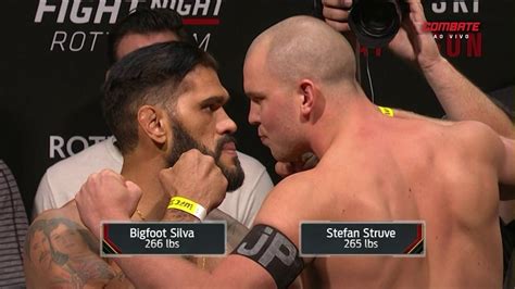 Ant Nio Pez O E Stefan Struve Passam Pela Pesagem Do Ufc Overeem X