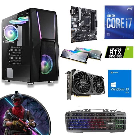 Cpu Gamer Core I7 10700f Rtx 3050 8Gb TecnoGame Ec