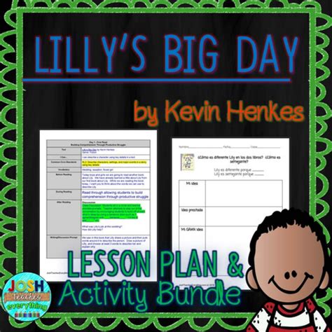 Lillys Big Day By Kevin Henkes Lesson Plan Teaching Resources