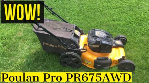 Poulan Pro Pr Awd Lawn Mower Owner S Manual