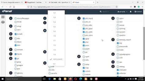 How To Change Php Version In Cpanel And Addon Domain Youtube