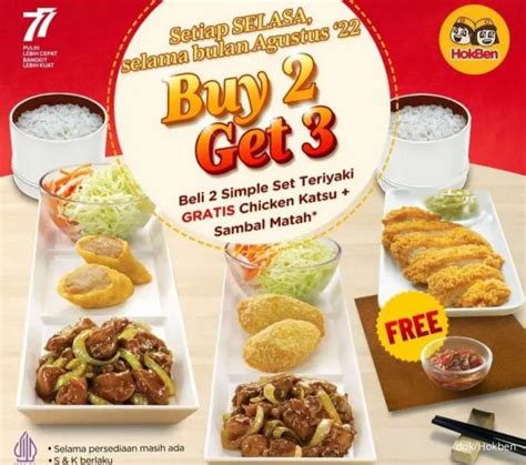 Promo Hokben Terbaru Buy Get Simple Set Teriyaki Tiap Selasa