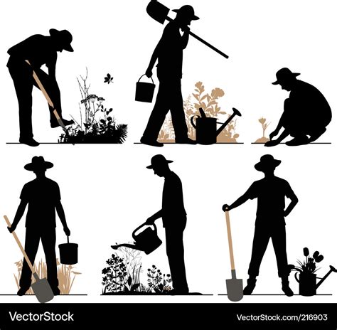 Gardener Royalty Free Vector Image Vectorstock