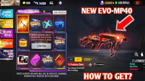 Free Fire New Evo Mp Gun Skin Faded Wheel Event New Evolution Mp