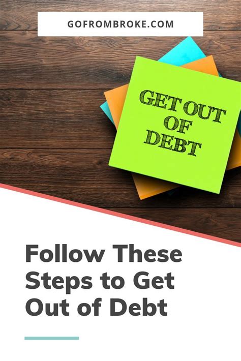 7 Steps To Get Out Of Debt And Stay Out Of Debt Get Out Of Debt