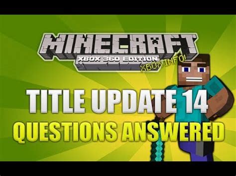 Minecraft Xbox Title Update Your Questions Answered Xbox