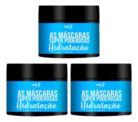 Kit 3 Máscaras Capilar Super Poderosas Hidratação Widi Care Frete grátis